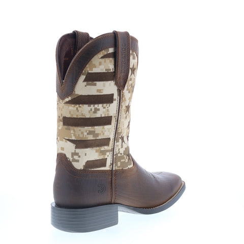 Durango Westward Saddlehorn DDB0397 Mens Brown Leather Slip On Western Boots