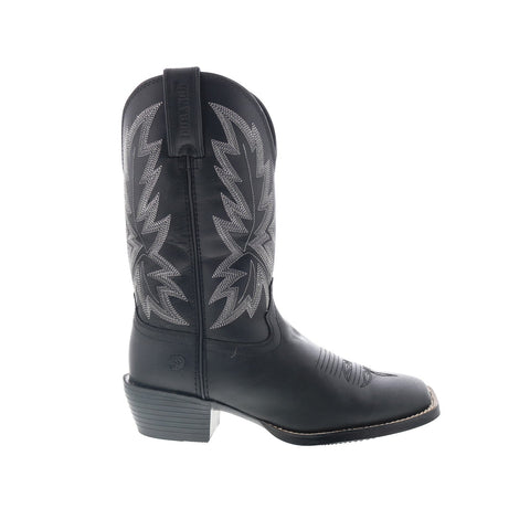 Durango Westward DDB0423 Mens Black Leather Slip On Western Boots