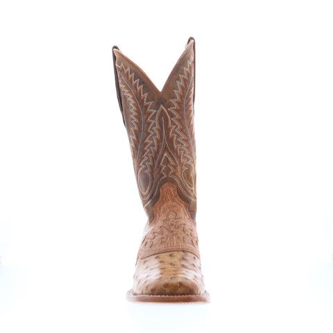 Durango Premium Exotic Full Quill Ostrich DDB474CV Mens Brown Western Boots