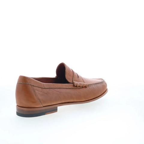 T.B. Phelps Dean Mens Brown Leather Slip On Loafers & Slip Ons Penny S ...