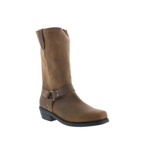Dingo Dean Harness DI-19047 Mens Brown Extra Wide Cowboy Western Boots