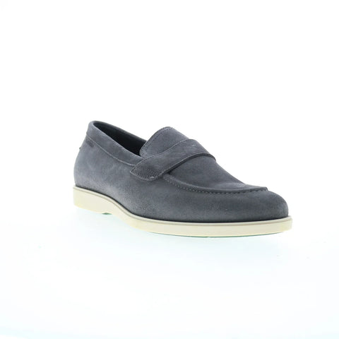 Pastori by Di Bianco Decius Suede Mens Gray Loafers & Slip Ons Casual Shoes