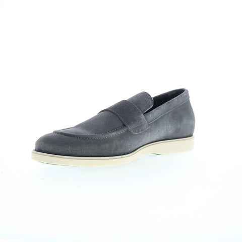 Pastori by Di Bianco Decius Suede Mens Gray Loafers & Slip Ons Casual Shoes