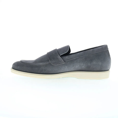 Pastori by Di Bianco Decius Suede Mens Gray Loafers & Slip Ons Casual Shoes