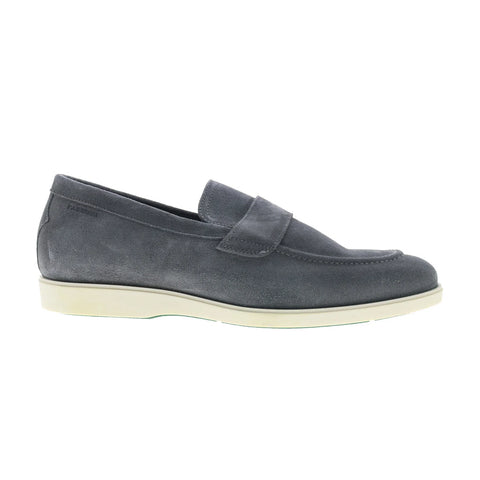 Pastori by Di Bianco Decius Suede Mens Gray Loafers & Slip Ons Casual Shoes