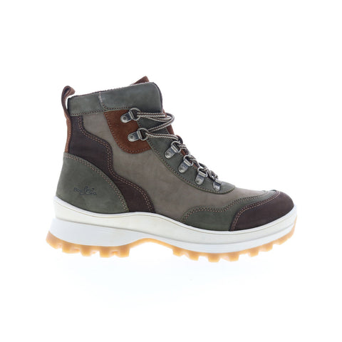 Bos. & Co. Deke Womens Brown Leather Lace Up Casual Dress Boots