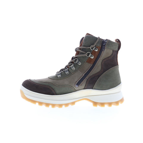 Bos. & Co. Deke Womens Brown Leather Lace Up Casual Dress Boots