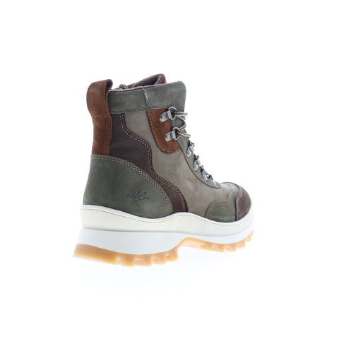 Bos. & Co. Deke Womens Brown Leather Lace Up Casual Dress Boots