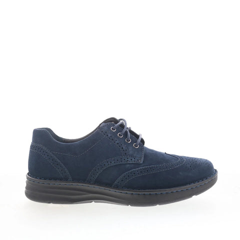 Drew Delaware 40939-4V Mens Blue Wide Oxfords Wingtip & Brogue Shoes
