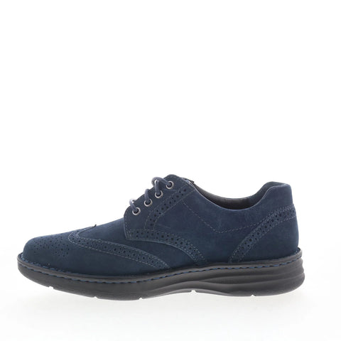 Drew Delaware 40939-4V Mens Blue Wide Oxfords Wingtip & Brogue Shoes
