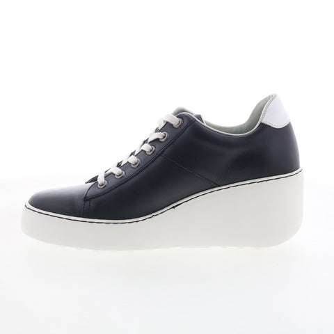 Fly London Delf DELF580FLY-003 Womens Black Leather Lifestyle Sneakers Shoes