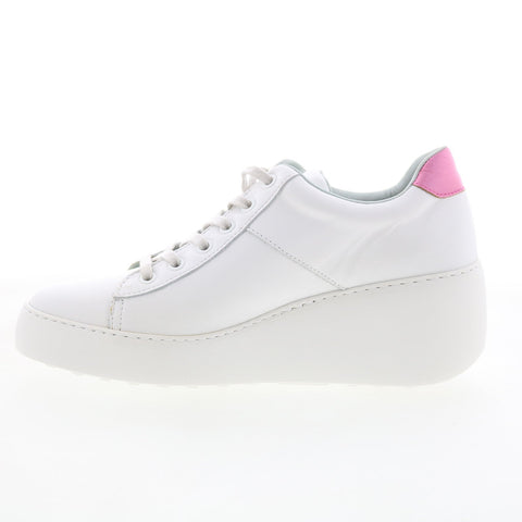 Fly London Delf DELF580FLY-013 Womens White Leather Lifestyle Sneakers Shoes