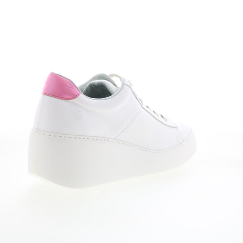 Fly London Delf DELF580FLY-013 Womens White Leather Lifestyle Sneakers Shoes