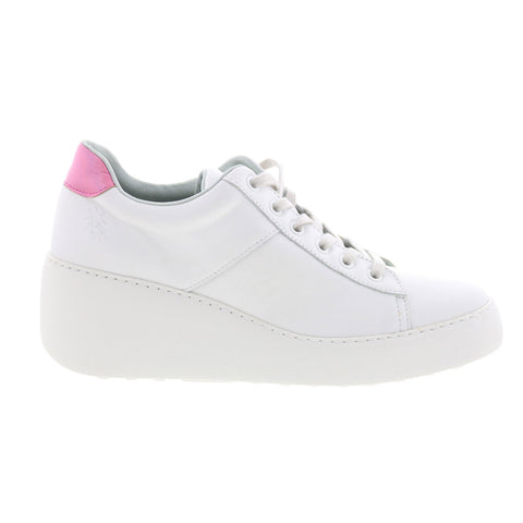 Fly London Delf DELF580FLY-013 Womens White Leather Lifestyle Sneakers Shoes