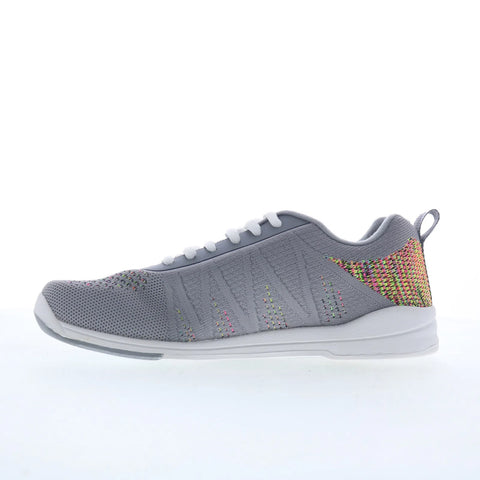 Dexter Delila DW0002508 Womens Gray Canvas Lace Up Athletic Bowling Shoes 