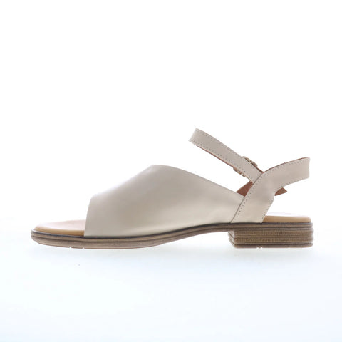 Miz Mooz Delphina Womens Gray Leather Hook & Loop Strap Sandals Shoes