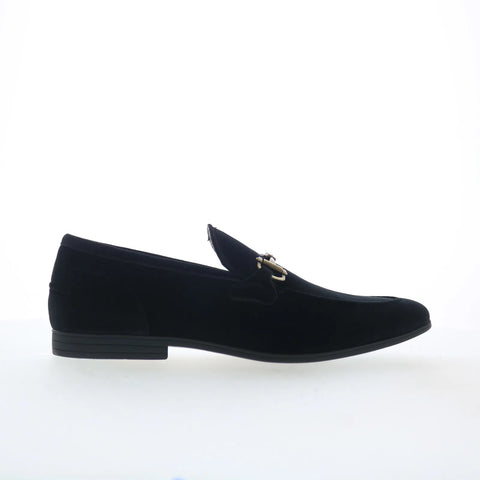 Steve Madden Delrayy DELR02M1 Mens Black Loafers & Slip Ons Penny Shoes