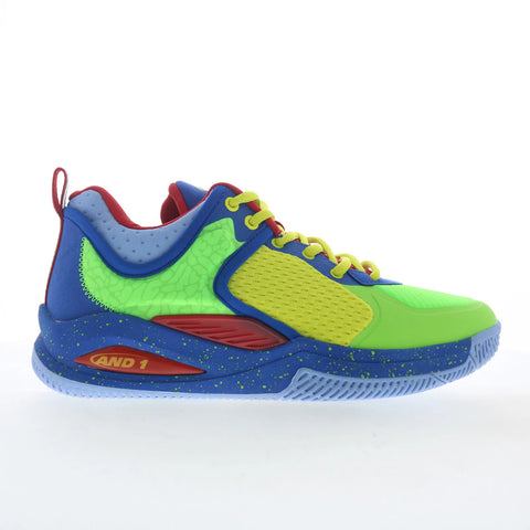 AND1 Delta TPR AD90202MKMR Mens Green Mesh Athletic Basketball Shoes
