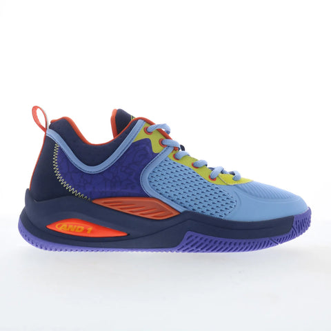 AND1 Delta TPR AD90202MLDU Mens Blue Mesh Athletic Basketball Shoes