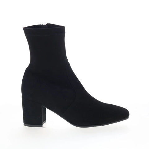 Aquatalia Demetra TW5DEMA1 Womens Black Suede Pull On Ankle & Booties Boots