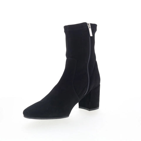 Aquatalia Demetra TW5DEMA1 Womens Black Suede Pull On Ankle & Booties Boots