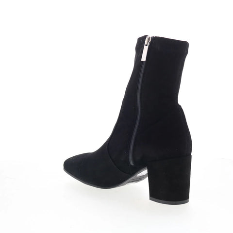 Aquatalia Demetra TW5DEMA1 Womens Black Suede Pull On Ankle & Booties Boots