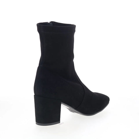 Aquatalia Demetra TW5DEMA1 Womens Black Suede Pull On Ankle & Booties Boots