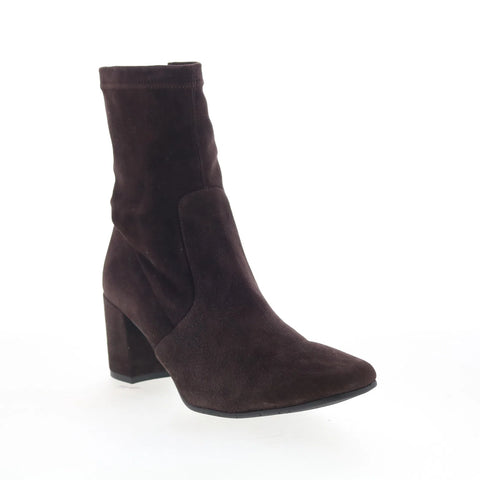Aquatalia Demetra TW5DEMC16 Womens Brown Suede Pull On Ankle & Booties Boots
