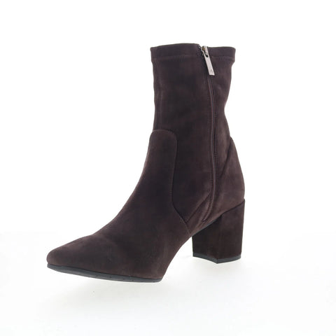 Aquatalia Demetra TW5DEMC16 Womens Brown Suede Pull On Ankle & Booties Boots
