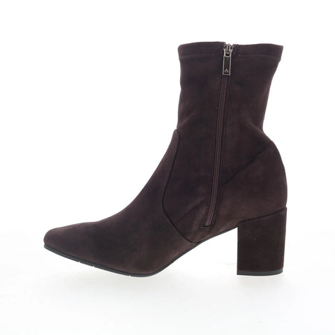 Aquatalia Demetra TW5DEMC16 Womens Brown Suede Pull On Ankle & Booties Boots