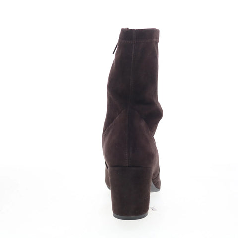 Aquatalia Demetra TW5DEMC16 Womens Brown Suede Pull On Ankle & Booties Boots