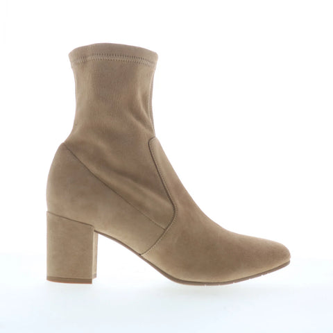 Aquatalia Demetra TW5DEMR1 Womens Beige Suede Zipper Ankle & Booties Boots