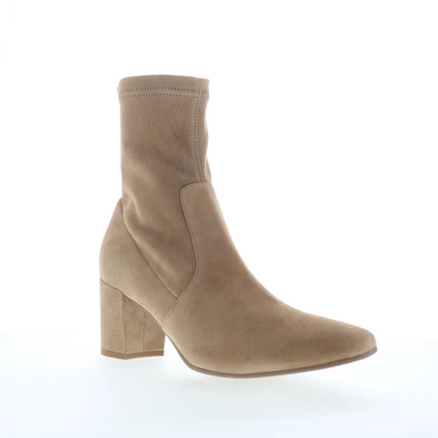 Aquatalia Demetra TW5DEMR1 Womens Beige Suede Zipper Ankle & Booties Boots