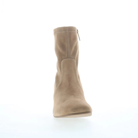 Aquatalia Demetra TW5DEMR1 Womens Beige Suede Zipper Ankle & Booties Boots