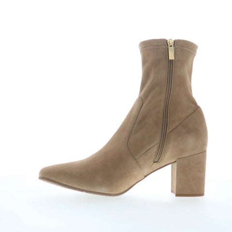 Aquatalia Demetra TW5DEMR1 Womens Beige Suede Zipper Ankle & Booties Boots