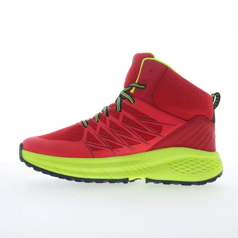 Hi-Tec Demolisher Mid CG80046M-RBY Mens Red Synthetic Lace Up Hiking Boots