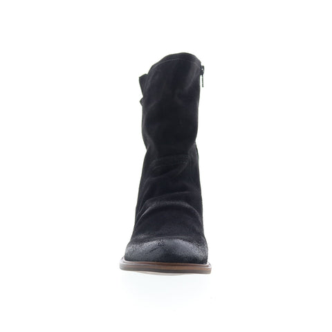 Miz Mooz Demy Womens Black Suede Zipper Casual Dress Boots