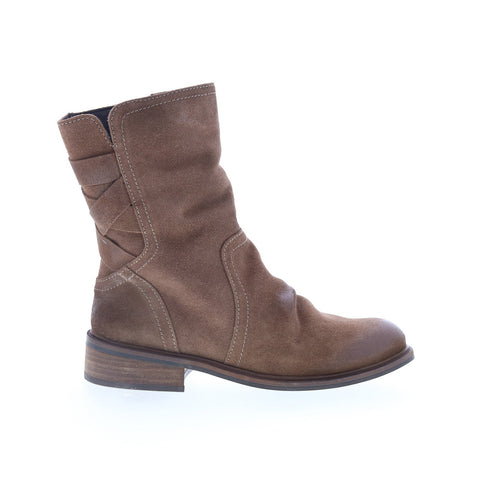 Miz Mooz Demy Womens Brown Suede Zipper Casual Dress Boots