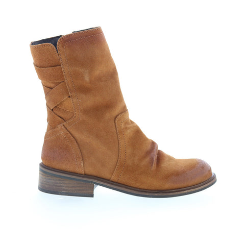Miz Mooz Demy Womens Brown Suede Zipper Casual Dress Boots