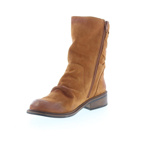 Miz Mooz Demy Womens Brown Suede Zipper Casual Dress Boots