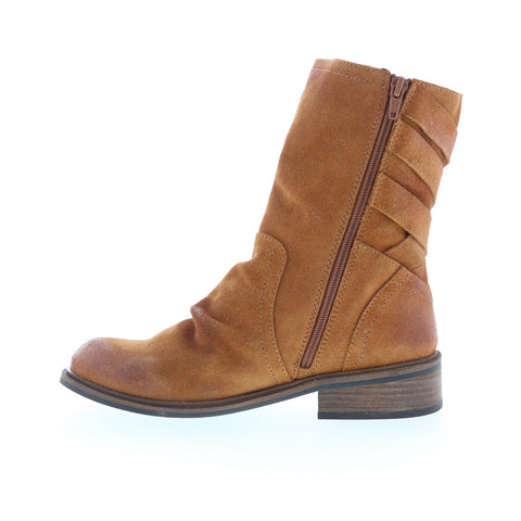 Miz Mooz Demy Womens Brown Suede Zipper Casual Dress Boots