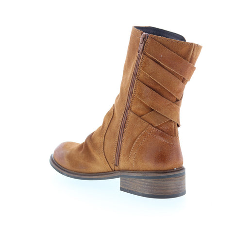 Miz Mooz Demy Womens Brown Suede Zipper Casual Dress Boots