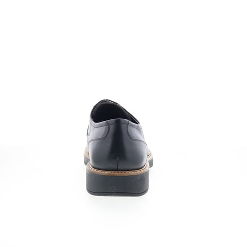 Studio Belvedere Dennis Mens Black Leather Oxfords & Lace Ups Cap Toe Shoes
