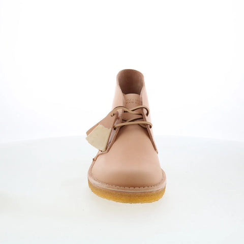 Clarks Desert Boot 26159091 Mens Beige Leather Lace Up Desert Boots