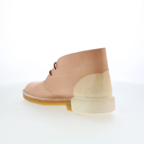 Clarks Desert Boot 26159091 Mens Beige Leather Lace Up Desert Boots