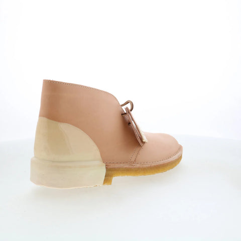 Clarks Desert Boot 26159091 Mens Beige Leather Lace Up Desert Boots