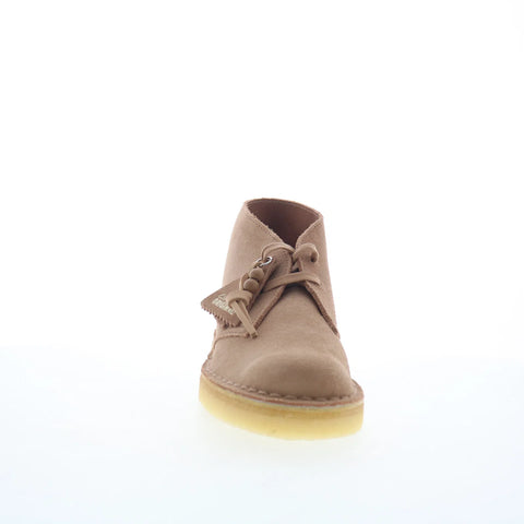Clarks Desert Boot 26173214 Womens Beige Suede Lace Up Desert Boots