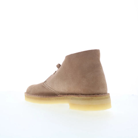 Clarks Desert Boot 26173214 Womens Beige Suede Lace Up Desert Boots