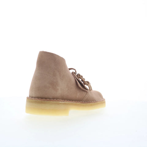 Clarks Desert Boot 26173214 Womens Beige Suede Lace Up Desert Boots