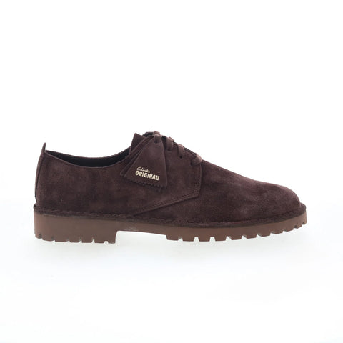 Clarks Desert Rock LO 26177798 Mens Brown Oxfords & Lace Ups Plain Toe Shoes